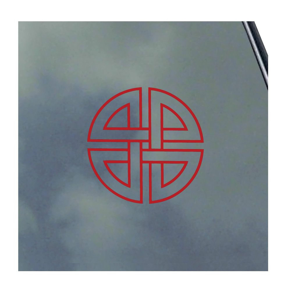 Shield Knot Vinyl Sticker Decal Norse Viking Asatru Thor Loki Runic Symbol