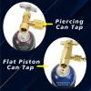Boltigen R134A Can Tap, R134A Self-Sealing and Puncture Style Refrigerant Can Tap Valves with Refrigerant Tank Adapters for Refilling Automotive Air Conditioning Systems view 2