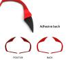 nuoozy Carbon Fiber Steering Wheel Button Frame Cover Trim Compatible with Ford Explorer 2020 2021 2022 2023 2024 Interior Accessories Red (2Pcs) view 3