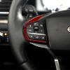 nuoozy Carbon Fiber Steering Wheel Button Frame Cover Trim Compatible with Ford Explorer 2020 2021 2022 2023 2024 Interior Accessories Red (2Pcs) view 4