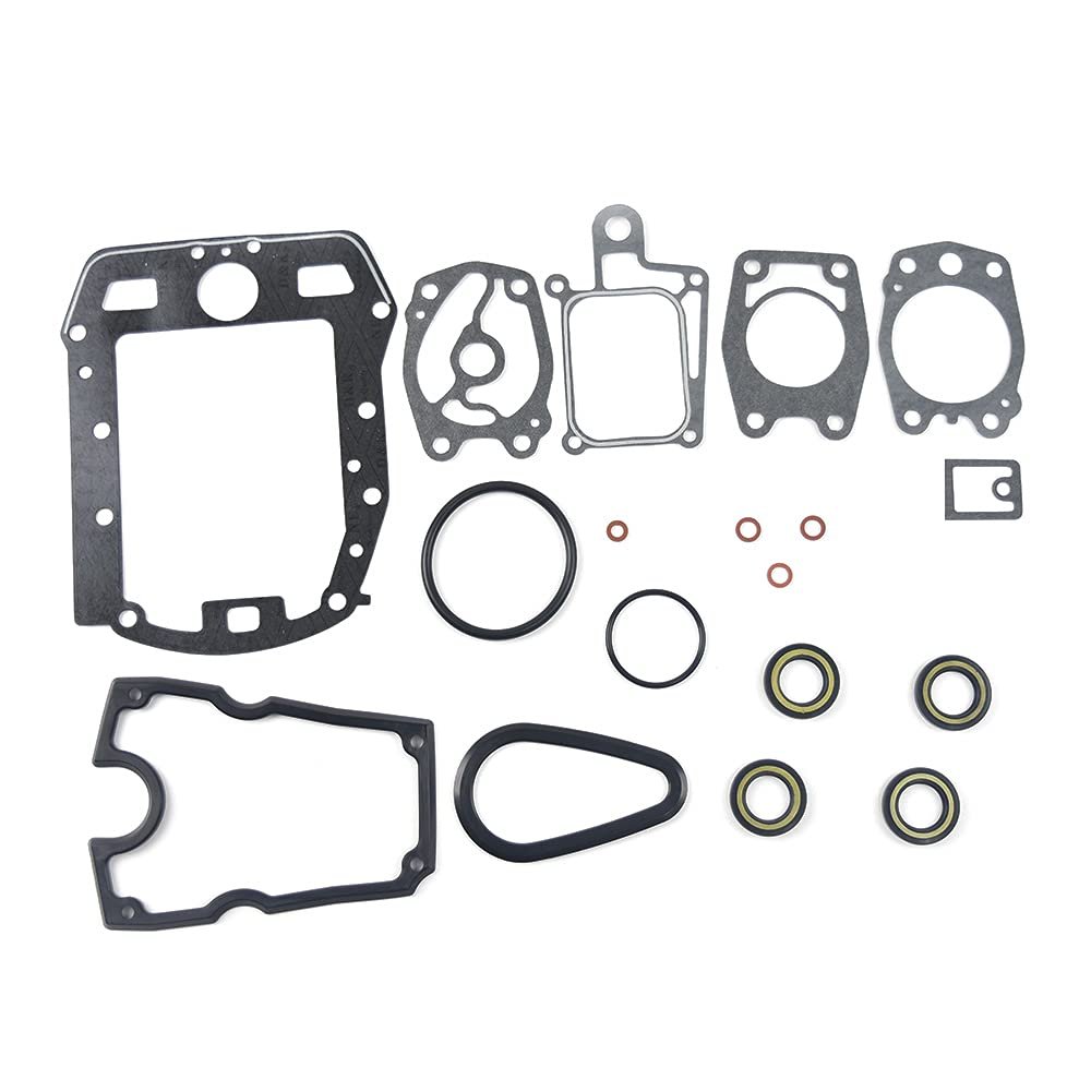 OVERSEE 6A0-W0001 Upper Casing and Lower Casking Gasket Kit for Yamaha 2T Outboard Motor 2HP 6A0-W0001-22 6A0-W0001-21