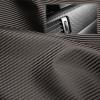 EZAUTO WRAP 12"x54" (1FTx4.5FT) Gray Fabric Carbon Fiber 54" Wide Cloth Marine Vinyl Plain Weave Upholstery Automotive Seat Cover view 1