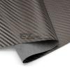 EZAUTO WRAP 12"x54" (1FTx4.5FT) Gray Fabric Carbon Fiber 54" Wide Cloth Marine Vinyl Plain Weave Upholstery Automotive Seat Cover view 2