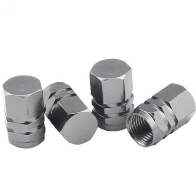 4pcs Tire Stem Caps Wheel Covers Car Dustproof Tire Cap Hexagon Shape