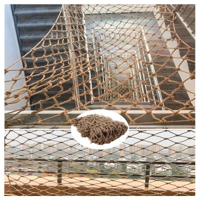 Safety Net for Kids, Climbing Rope Net Cargo Rope Ladder Truck Trailer Heavy Duty Netting Balcony Railing Stair Protection Fence Decor Birds Net (Size : 4 * 5m(13 * 16ft))