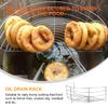 Stainless Steel Semi- Drain Rack 16.53In for Frying Pan and Round Pots Cooking Oil Drip Filter Suitable for Fried Food and Wok view 2