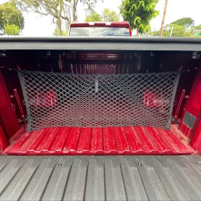 EACCESSORIES EA Trunk Bed Organizer Cargo Net for Chevrolet Silverado 2013-2025 Envelope Style Black Cargo Net for Pickup Premium Mesh Elastic Car Trunk Organizer Compatible with Chevy Silverado