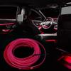 X AUTOHAUX 5 Meter/16ft Interior USB Neon EL Wire String Strip Pink Cold Light Glow String Strip Set for Car Decoration view 3