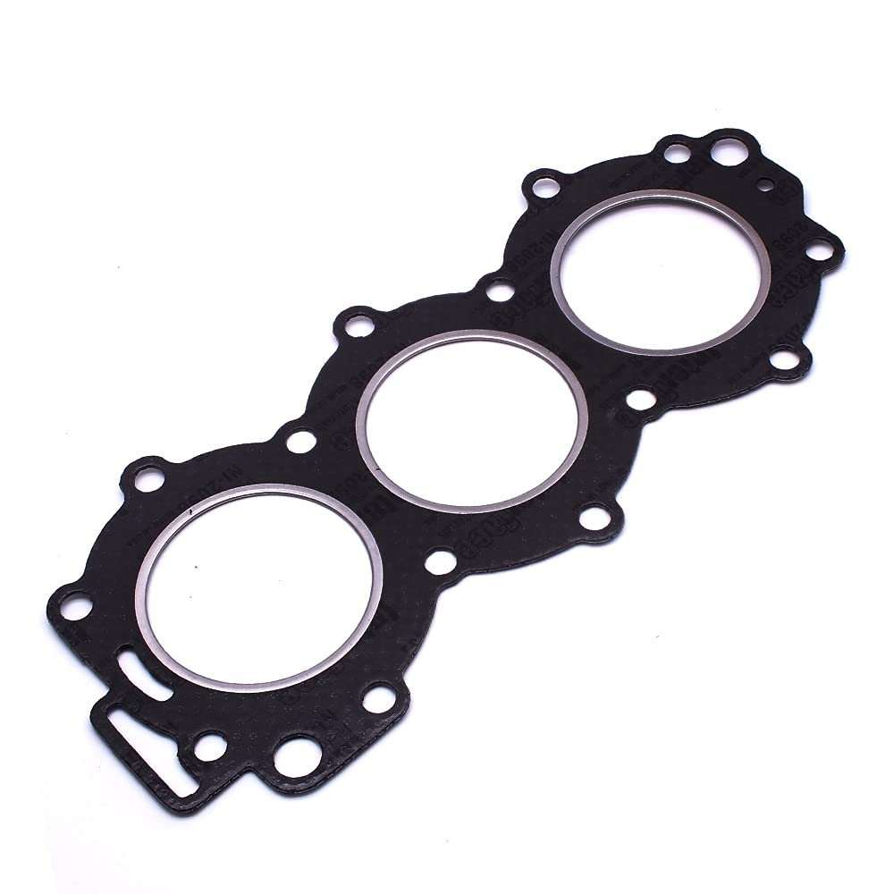 OVERSEE 6J8-11181 Cylinder Head Gasket for Yamaha Outboard Motor 25-30 HP 3cyl 6J8-11181-00