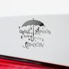 2 Pcs - No background Decal Stickers of April Showers Bring May Flowers (Metallic Silver) Premium Waterproof Vinyl Decal Stickers for Laptop Phone Accessory Helmet Car Window Mug Tuber USCsticc21773SI view 4