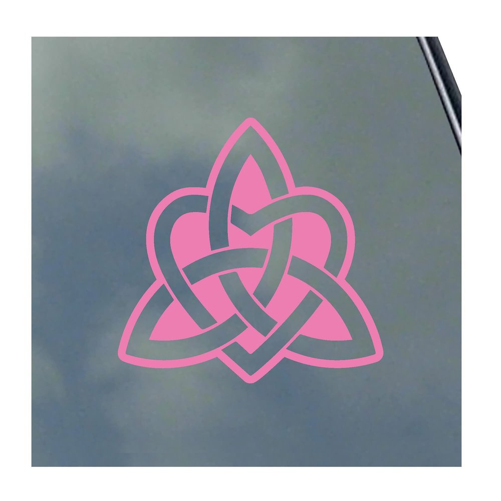Triquetra with Heart Vinyl Sticker Decal Wicca Pagan Celtic Witchcraft Neopaganism Trefoil