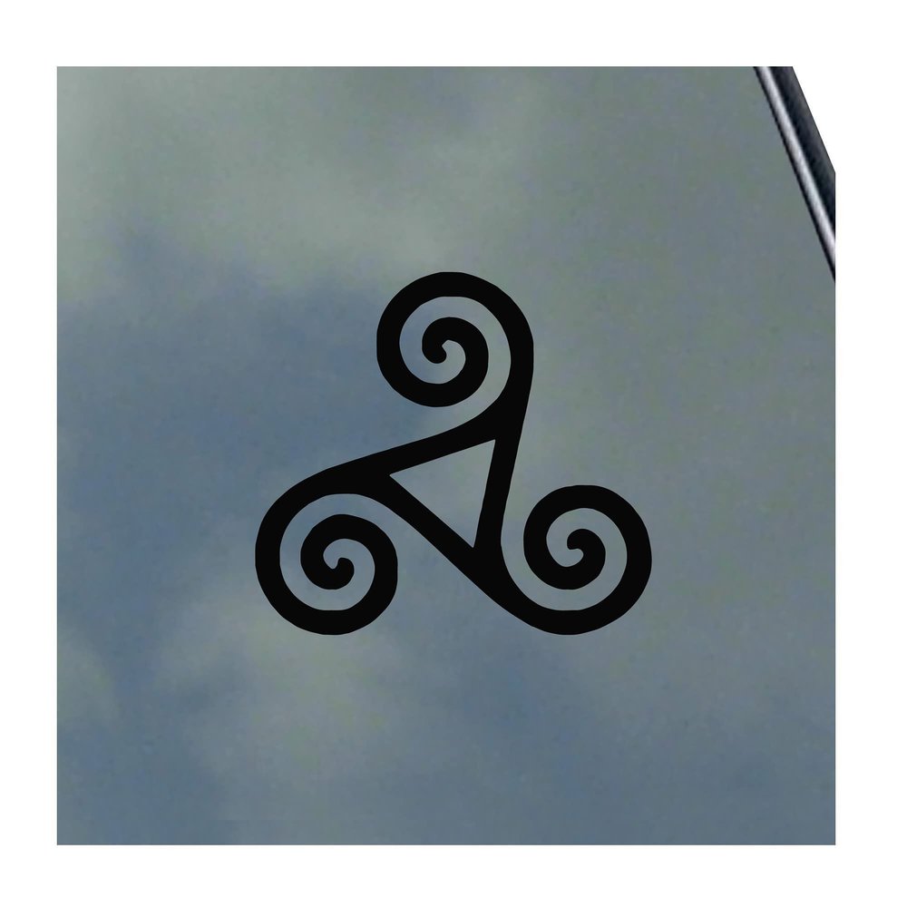 Triskele Vinyl Sticker Decal Wicca Pagan Celtic Witchcraft Neopaganism Triskelion