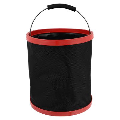 FAVOMOTO Collapsible Bucket Portable Water Container for Outdoor Activities Fishing Camping Ergonomic Handle Space-Saving Design and Easy to Carry