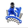 1:10 Lasernut U4 Tenacity LOS03028 / Tenacity DB Pro LOS03027V2 Upgrade Parts Aluminum Steering Assembly - 12Pc Set Blue view 1