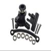 GPM 1:10 Lasernut U4 Tenacity LOS03028 / Tenacity DB Pro LOS03027V2 Upgrade Parts Aluminum Steering Assembly - 12Pc Set Black view 1