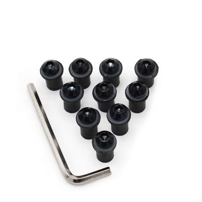 Fairing Bolt Kit Screws Nuts Washers Clips Windscreen Bolts Fit for ZX10R 2016 2020 17 18 19 ZX-10R Windshield Bolt Screws Kits Hardware (Black)