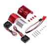 Metal Dual Fan 41-43mm Motor Radiator Heat Sink for 1/8 RC Car Monster Truck Traxxas SUMMIT E-REVO - 1 Set Red view 3