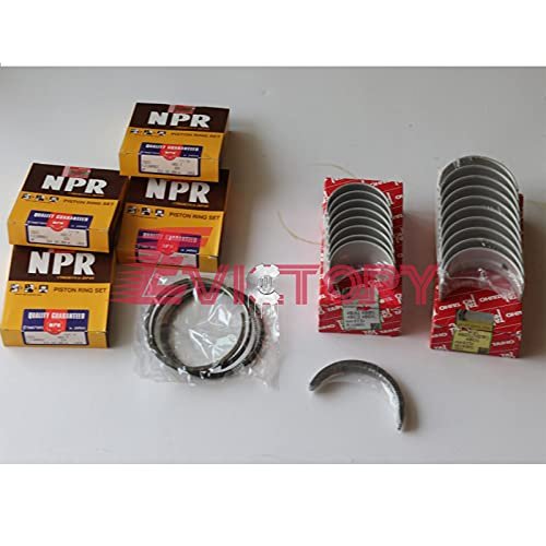 For ISUZU 4BG1-T 4BG1T crankshaft water pump overhaul kit piston ring gasket bearing