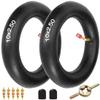 FVRITO 10x2.50/2.75 10 Inch Inner Tube for Smart Self Balance mobility Electric Scooter 36v 48v 400w 500w 800w Hub Motor Mijia M365 With TR87 Angled Stem 2 Pack view 1