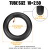 FVRITO 10x2.50/2.75 10 Inch Inner Tube for Smart Self Balance mobility Electric Scooter 36v 48v 400w 500w 800w Hub Motor Mijia M365 With TR87 Angled Stem 2 Pack view 4