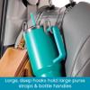 High Road Car Hooks for Purses and Bags with Leather Trim - Unbreakable Headrest Car Hooks for Large Purse Straps and Heavy Bags up to 40 lbs - Secure Attachment Loops Fit All Headrest Posts, 2-Pack view 3