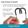High Road Car Hooks for Purses and Bags with Leather Trim - Unbreakable Headrest Car Hooks for Large Purse Straps and Heavy Bags up to 40 lbs - Secure Attachment Loops Fit All Headrest Posts, 2-Pack view 4
