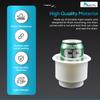 MARINE CITY ABS White Plastic Cup Holder with Center Drain, Durable Polypropylene, Ideal for Boats, Yachts, RVs & Cars (Pack of 1) view 3