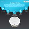 MARINE CITY ABS White Plastic Cup Holder with Center Drain, Durable Polypropylene, Ideal for Boats, Yachts, RVs & Cars (Pack of 1) view 4