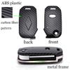 ontto Key Fob Cover for Kia Flip Remote Stylish Key Case Holder Black view 3
