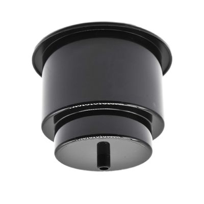 Marine City Black ABS Plastic Cup / Drink Holder with Center Drain (4 Pcs)
