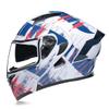 SDFGDFD Motorcycle Flip Front Helmet MotorcycleCrash Modular Helmet has obtained DOT/ECEcertification,Full FaceMotorcycle Crash Helmetsbuilt-in Sun Visor,Lining is Breathable and Removable view 1