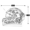 SDFGDFD The Retro Full face Motorcycle Helmet has DOT/ECE Certification, Built-in Sun Visor, Lining is Breathable and Removable Motorcycle Helmet view 2