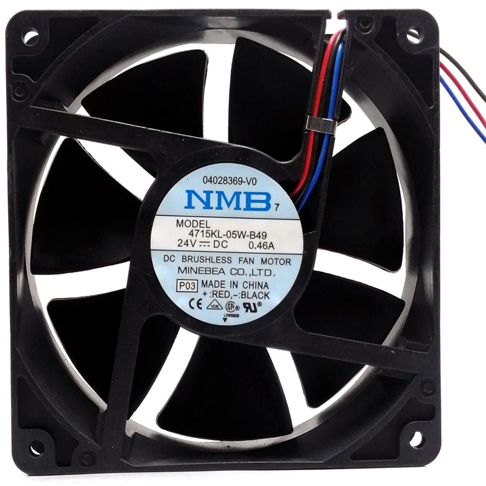 4715KL-05W-B49 24V 120mm Fan, 24V 0.46A 12038 Inverter Cooling Fan