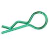 VGEBY RC Car Shell Clips, 10Pcs Not Easy to Corrode RShape Metal Body Clips LongLasting and RC Car Shell Clip Pins Fit for 1/5 1/6 1/8 1/10 RC Car(Green) Car Model Accessory view 4