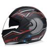SDFGDFD Bluetooth Modular Helmet, Full face Motorcycle Anti-Collision Helmet has obtained DOT/ECE Certification, Full Face Motorbike Helmet Double-Layer Sun Visor Inner Shirt Detachable view 1