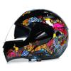 SDFGDFD Bluetooth Modular Helmet, Full face Motorcycle Anti-Collision Helmet has obtained DOT/ECE Certification, Full Face Motorbike Helmet Double-Layer Sun Visor Inner Shirt Detachable view 1