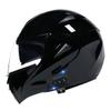 SDFGDFD Bluetooth Modular Helmet, Full face Motorcycle Anti-Collision Helmet has obtained DOT/ECE Certification, Full Face Motorbike Helmet Double-Layer Sun Visor Inner Shirt Detachable view 1
