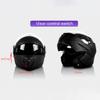 SDFGDFD Bluetooth Modular Helmet, Full face Motorcycle Anti-Collision Helmet has obtained DOT/ECE Certification, Full Face Motorbike Helmet Double-Layer Sun Visor Inner Shirt Detachable view 3