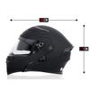 SDFGDFD Bluetoothmodular Front flip Motorcycle Helmet, Full face Motorcycle anticollisionhelmet has obtainedDOT/ECEcertification,Adjustable Vent Double-layersunvisor Inner Shirt Detachable view 2