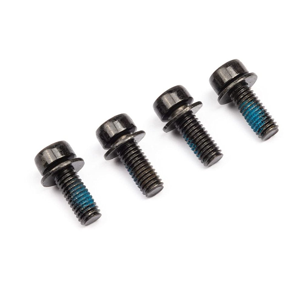 ZALOPA Bolts for Bike Disc Brake Caliper Screw M6 * 16mm B colum Screws Hex Scoket Adapter Parts Accessories Steel 10.8 Level with Spacer Bolt Repair Kit Repair Tool MTB Bicycle Screw Black
