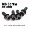ZALOPA Bolts for Bike Disc Brake Caliper Screw M6 * 16mm B colum Screws Hex Scoket Adapter Parts Accessories Steel 10.8 Level with Spacer Bolt Repair Kit Repair Tool MTB Bicycle Screw Black view 2