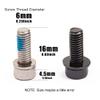 ZALOPA Bolts for Bike Disc Brake Caliper Screw M6 * 16mm B colum Screws Hex Scoket Adapter Parts Accessories Steel 10.8 Level with Spacer Bolt Repair Kit Repair Tool MTB Bicycle Screw Black view 4