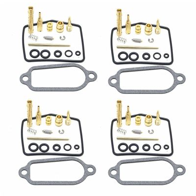 HZLXF1 for Honda CB400F Super Four CB400 CB 400F Carburetor Repair Kit Carb Rebuild Set Main Pilot Jet Float Needle Gasket Parts (Color : 4 Sets)