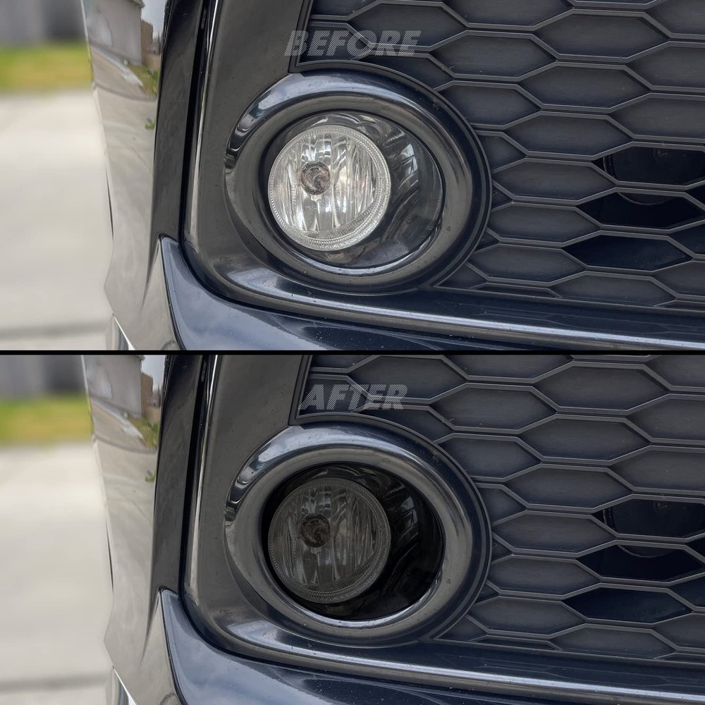SlickMod PreCut Vinyl Smoke Tint for 2016-2021 Honda Civic Foglight (3. Foglight, 35 Light Smoke)
