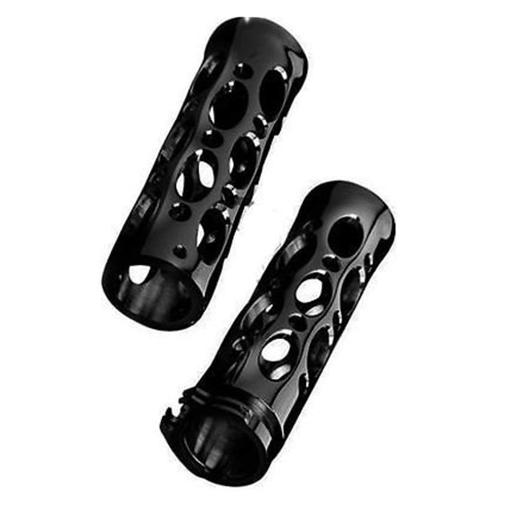 Black 1 "25mm Handlebar Hand Grips for Kawasaki for Ninja 250/500 Zx6 Zx7 Zx9 Zx10 for Yamaha for Honda for Suzuki for Ducati Handle Grip