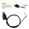 Stylemafia Universal Boat Outboard Lanyard Engine Motor Kill Urgent Stop Switch/Safety Lanyard Tether Cord 2 pcs Compatible with YamahaTohatsu Honda Outboard Motors, ATV Boat Bike view 2