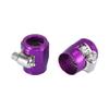 X AUTOHAUX 2pcs AN6 Hex Car Hose Finisher Flexible Rubber Pipe Clamp with Screw Band Adapter Fitting for Oil Fuel Water Tube Purple view 4
