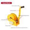Aprilhp Hand Winch with Cable for Deer Feeder, Hand Crank Boat Trailer Winch with Brake, Boat Lift Manual Winch with 20 Meters Steel Wire Rope, Manual Winch for Self-Rescue in Desert view 3