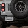 Ford Bronco Metal License Plate Frame Tag Holder - Chrome with Black view 3