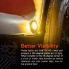 TRUE MODS 3/4" Inch Round Amber Trailer 12V LED Marker Light [3 Wire/DRL & Turn Signal] [DOT FMVSS 108] [SAE P2PC] [Semi-Spherical Output] [IP67 Waterproof] Small Marker Lights for Trailer Truck view 3